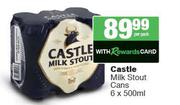 Castle Milk Stout Cans-6 x 500ml Per Pack