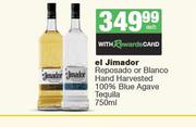 El Jimador Reposado Or Blanco Hand Harvested 100% Blue Agave Tequila-750ml Each