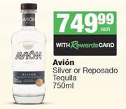 Avion Silver Or Reposado Tequila-750ml Each