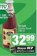 All Gold Tomato Sauce-700ml Each