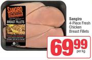 Sangiro 4-Piece Fresh Chicken Breast Fillets-Per Kg