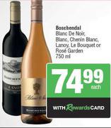 Boschendal Blanc De Noir, Blanc, Chenin Blanc, Lanoy, Le Bouquet Or Rose Garden-750ml Each
