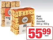Cani Rusks Assorted-500g/450g Each