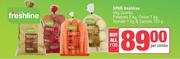 Spar Freshline Veg Combo Potatoes 2Kg, Onion 1Kg, Tomato 1Kg & Carrots 750g-All For