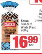 Sasko Standard White Bread-700g Each