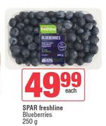 Spar Freshline Blueberries-250g Each