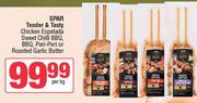 Spar Tender & Tasty Chicken Espetada Sweet Chilli BBQ, BBQ, Peri-Peri Or Roasted Garlic Butter-Per K