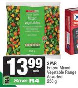 Spar Frozen Mixed Vegetable Range Assorted-250g Each