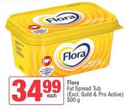 Flora Fat Spread Tub-500g Each