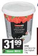 Spar Low Fat Or Fat Free Yoghurt-1Kg Each