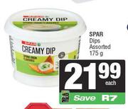 Spar Dips Assorted-175g Each