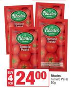 Rhodes Tomato Paste-For 4 x 50g