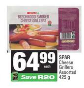 Spar Cheese Grillers Assorted-425g Each