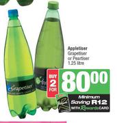 Appletiser, Grapetiser Or Peartiser-For 2 x 1.25L