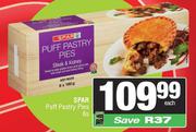 Spar Puff Pastry Pies-6s Each