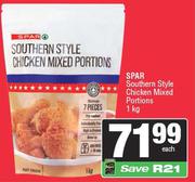 Spar Southern Style Chicken Mixed Portions-1kg Each
