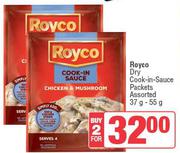 Royco Dry Cook In Sauce Packets Assorted-For 2 x 37g-55g