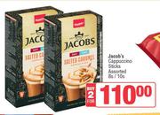 Jacobs Cappuccino Sticks Assorted-For 2 x 8s/10s