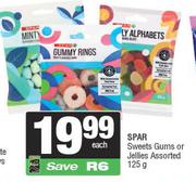 Spar Sweets Gums Or Jellies Assorted-125g Each