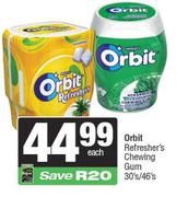 Orbit Refresher's Chewing Gum-30's/46's Each