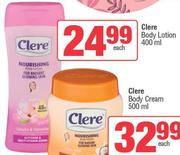 Clere Body Lotion-400ml Each