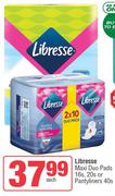 Libresse Maxi Duo Pads 16s, 20s Or Pantyliners 40s-Each