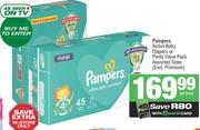 Pampers Active Baby Diapers Or Pants Value Pack Assorted Sizes-Per Pack