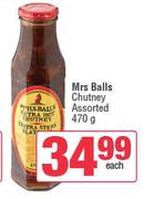 Mrs Balls Chutney-470g Each