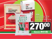 Spar Parboiled Rice 10kg, Cake Flour 10kg Or Super Maize Meal 10kg-For All