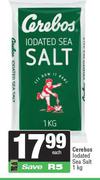 Cerbos Iodated Sea Salt-1kg Each