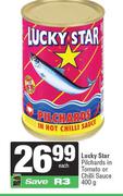 Lucky Star Pilchards In Tomato Or Chilli Sauce-400g Each