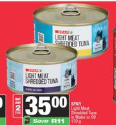 Spar Light Meat Shredded Tuna In Water Or Oil-For Any 2 x 170g