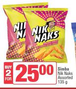 Simba Nik Naks Assorted-For 2 x 135g