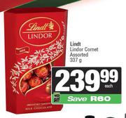 Lindt Lindor Cornet Assorted-337g Each