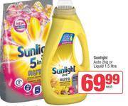 Sunlight Auto 2kg Or Liquid 1.5Ltr-Each