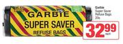 Garbie Super Saver Refuse Bags-20s Each