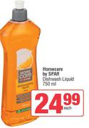 Homecare By Spar Dishwash Liquid-750ml Each
