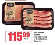 Your Butcher By Spar Pork Belly Roast Or Braai Rashers Bone In-Per Kg