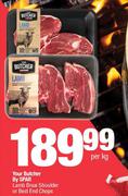 Your Butcher By Spar Lamb Braai Shoulder Or Best End Chops-Per Kg