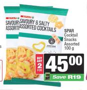 Spar Cocktail Snacks Assorted-For 2 x 100g
