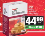 Spar Rusks Assorted-450g/500g Each