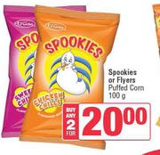 Spookies Or Flyers Puffed Corn-For 2 x 100g
