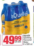 Aquelle Sparkling Flavoured Water-6 x 500ml Per Pack