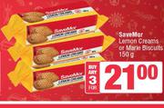 SaveMor Lemon Creams Or Marie Biscuits-For 3 x 150g