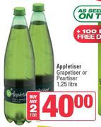 Appletiser, Grapetiser Or Peartiser-For 2 x 1.25L