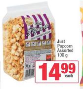 Just Popcorn Assorted-100g Each