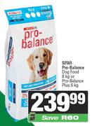 Spar Pro Balance Dog Food 8Kg Or Pro Balance Plus 6Kg