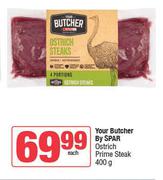 Your Butcher By Spar Ostrich Prime Steak-400g Each