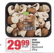 Spar Freshline Mixed Mushrooms-350g Per Pack