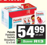    Panado Paediatric Sachets Strawberry-12 x 5ml Per Pack